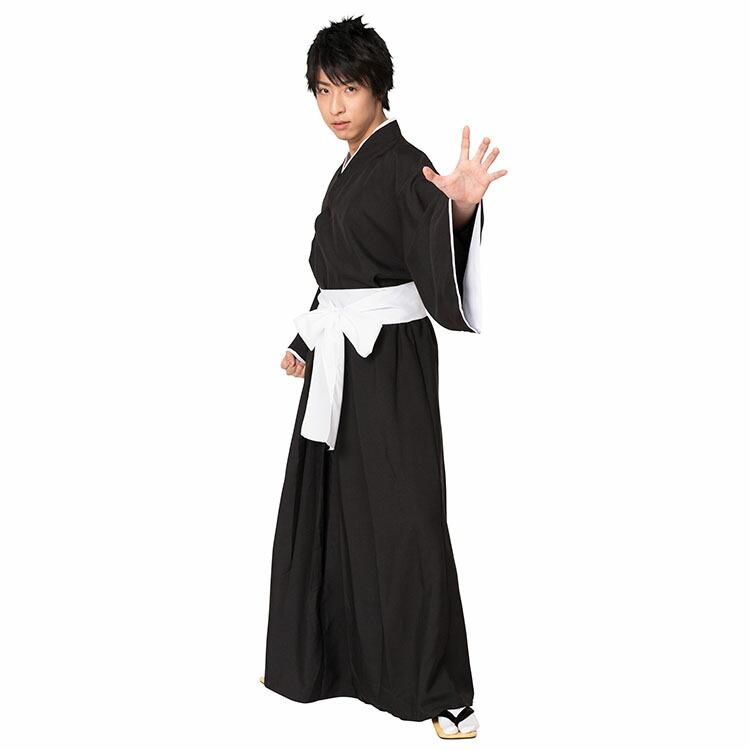 ハロウィン コスプレ メンズ 漫画 アニメ 和装 着物 なり研 黒服の剣士 衣装 仮装 かっこいい 大人 男性用 男性 コスチューム 二次会 余興 出し物 Z エランドショップ 通販 Yahoo ショッピング