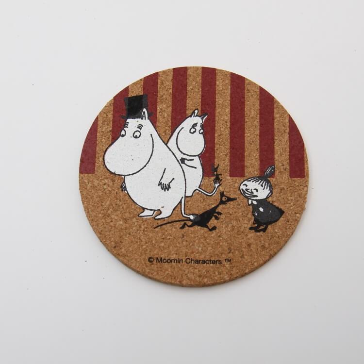 コースター ムーミン コルクコースター4p ムーミンボーダーストライプ Ctc1s コースター コルクコースター ムーミン Moomin キャラクターグッズ 丸型 おもてなし Z エランドショップ 通販 Yahoo ショッピング