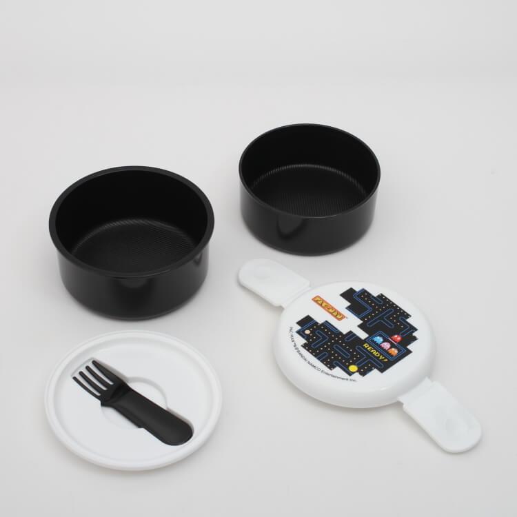 お弁当箱 パックマン 丸型ランチボックス2段 パックマンd Onwr1 丸型 2段弁当箱 円型 丸い 2段ランチボックス 二段 入れ子式 コンパクト ミニフォーク付き Z287 エランドショップ 通販 Yahoo ショッピング