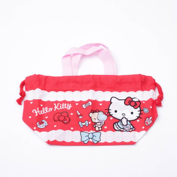 お弁当袋 ハローキティ ランチ巾着 ハローキティ おしゃれガール Kb7 巾着袋 きんちゃく 巾着タイプ お弁当包み お弁当入れ お弁当巾着 ランチ巾着 Z エランドショップ 通販 Yahoo ショッピング