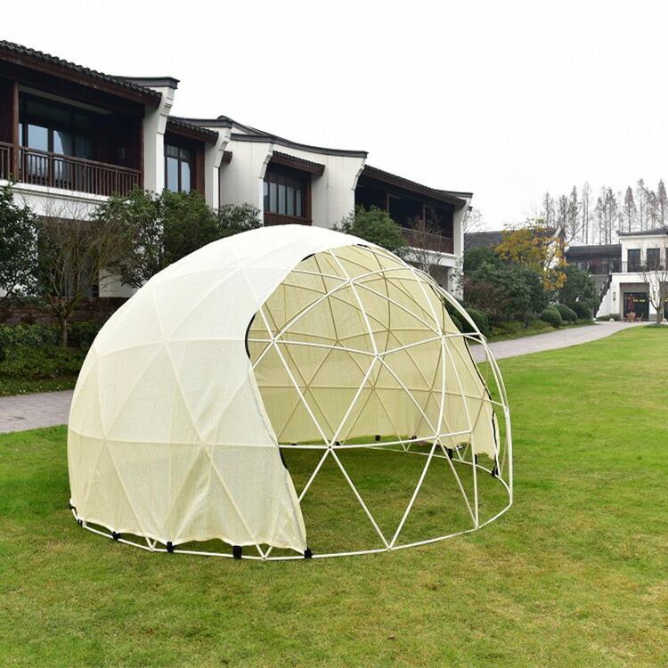 ★レア物 新品未開封 ガーデンコテージ 白フレーム サンルーム ドームテント ビニールテント 次世代ドーム型テント アウトドア 防災 商業施設 イベント テント タープ 家庭菜園 【VQL1440180548】(50622円)