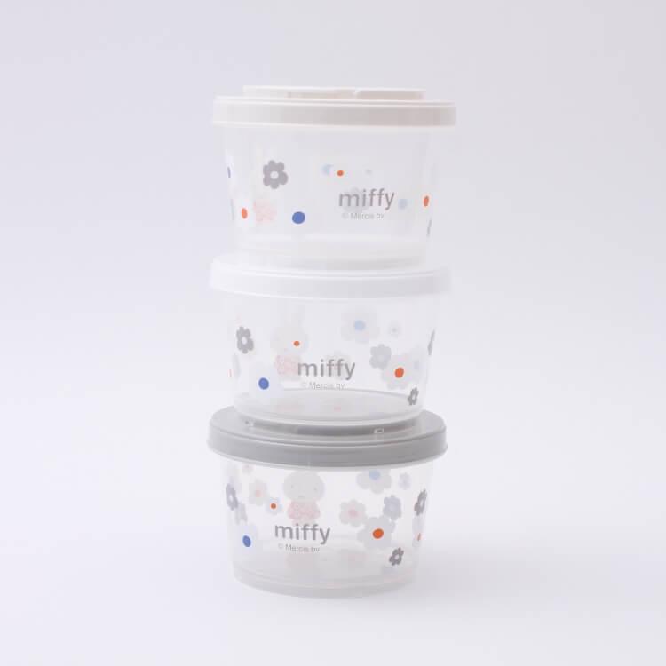 保存容器 ミッフィー 薄肉保存容器3pセット ミッフィー モノトーン Sij3 ネジ式 フードパック 容器 冷蔵庫 整理整頓 積み重ね 薬味 おかず容器 Z33696 エランドショップ 通販 Yahoo ショッピング