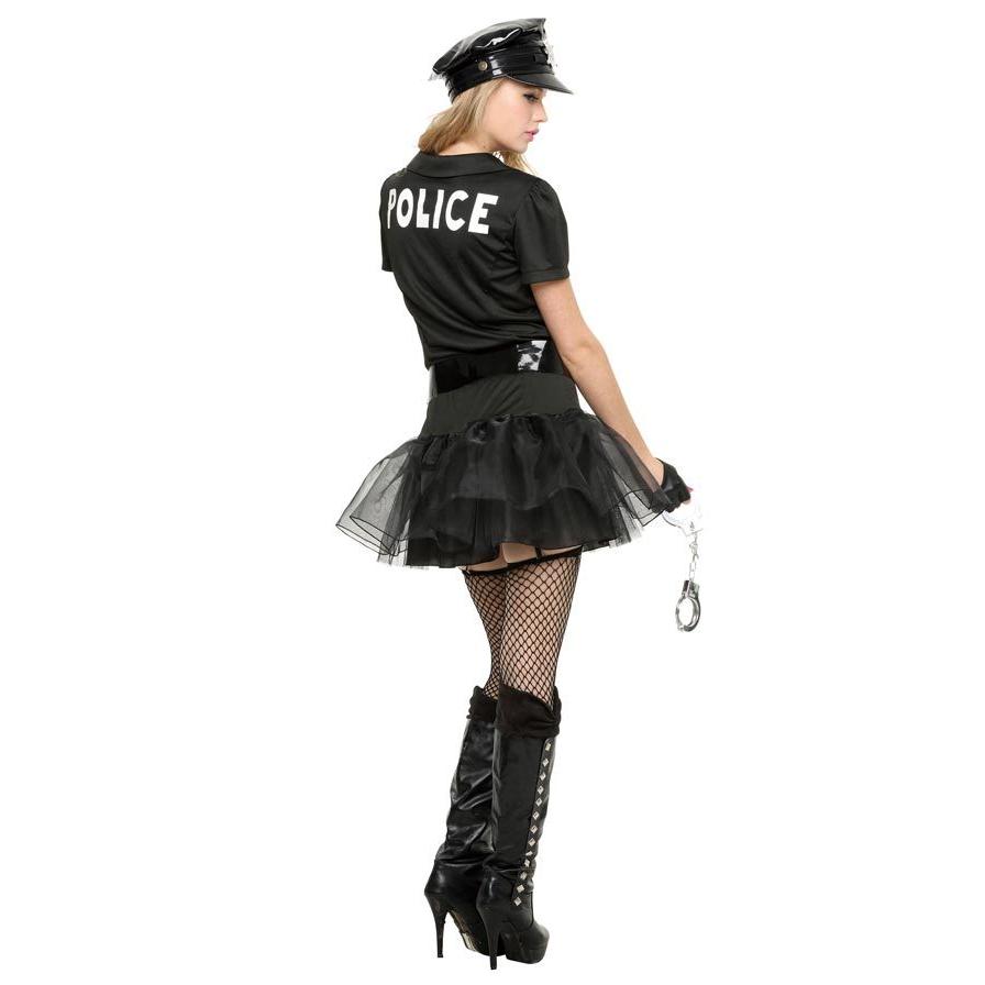 ハロウィン コスプレ ポリス５点セット 手錠付き ミニスカポリス セクシー レディース 女性 衣装 仮装 婦警 警察 警官 婦人警官 可愛い シティポリス  かわいい :Z9570:エランドショップ - 通販 - Yahoo!ショッピング