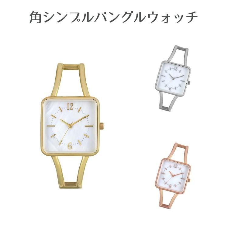腕時計 角シンプルバングルウォッチ ゴールド シルバー ピンクゴールド Bl1187 腕時計 時計 バングル おしゃれ かっこいい 女性 レディース サンフレイム S41 生活雑貨 通販 ランデルストア 通販 Yahoo ショッピング