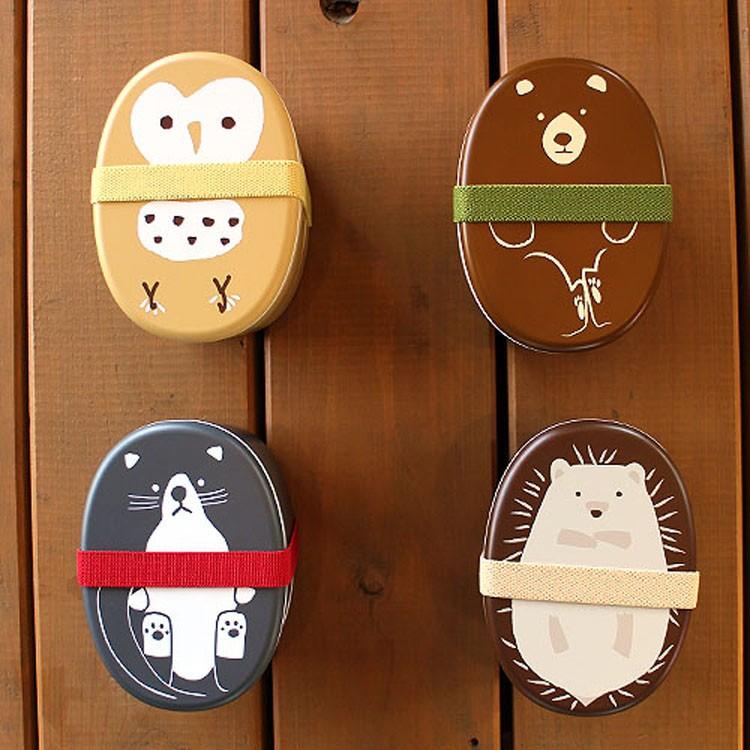 お弁当グッズ アニマル Like Kitchen ランチボックス Kt Lb フクロウ クマ ネコ ハリネズミ お弁当箱 弁当箱 2段 ランチ ランチタイム Omk Z 生活雑貨 通販 ランデルストア 通販 Yahoo ショッピング