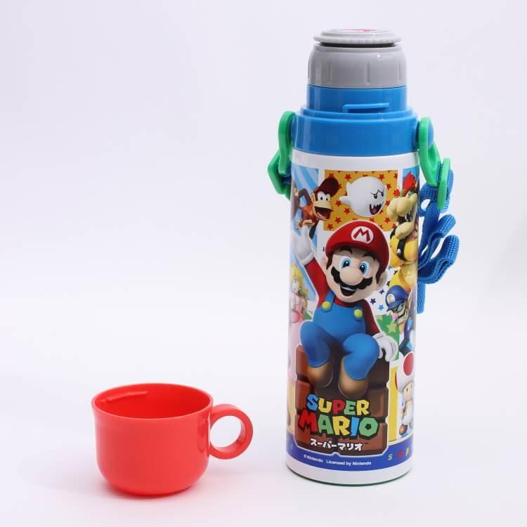 水筒 マリオ ステンレス 直飲み 超軽量 コンパクト２wayステンレスボトル スーパーマリオ Skdc6 軽い ステンレス コップ付き 直飲み 紐付き Z 生活雑貨 通販 ランデルストア 通販 Yahoo ショッピング