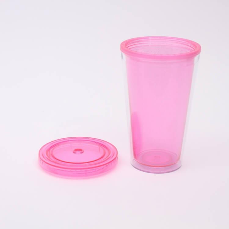 ストロー付タンブラー おしゃれ スパイラルストロー付二層タンブラー ピンク Ksp5st コップ カップ ストロー セット スケルトン クリアボディ パーティー Z 生活雑貨 通販 ランデルストア 通販 Yahoo ショッピング