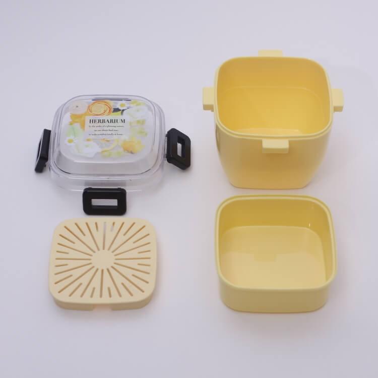 ランチ 弁当箱 4ロックサラダランチbox ハーバリウムイエロー Pfdn6n サラダ お弁当グッズ Ol 女子中高生 ダイエット 女性向け ヘルシー Z 生活雑貨 通販 ランデルストア 通販 Yahoo ショッピング
