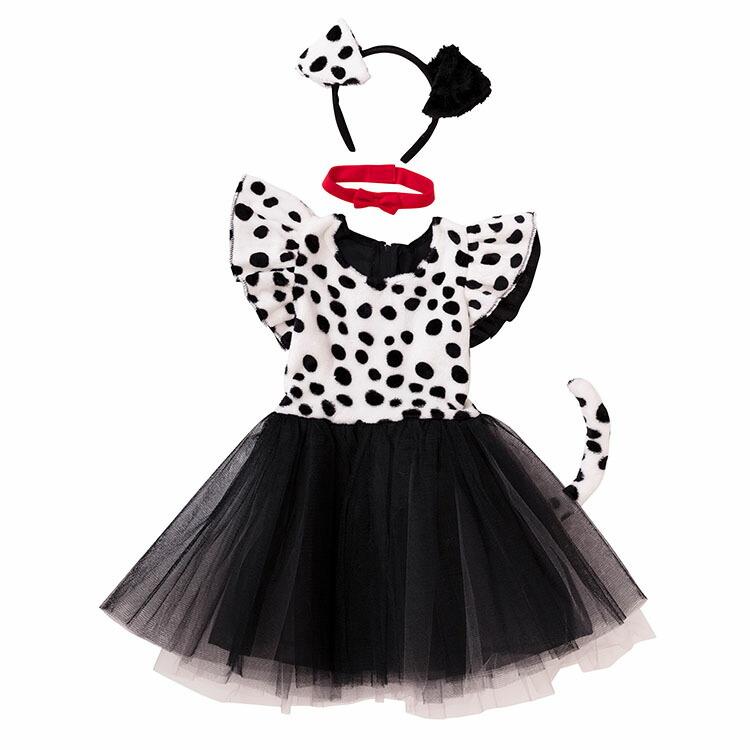 コスプレ ハロウィン プティダルメシアン キッズ ダルメシアン 女の子 子供用 100cm 1cm 140cm 101匹わんちゃん子供 衣装 仮装 Z 生活雑貨 通販 ランデルストア 通販 Yahoo ショッピング