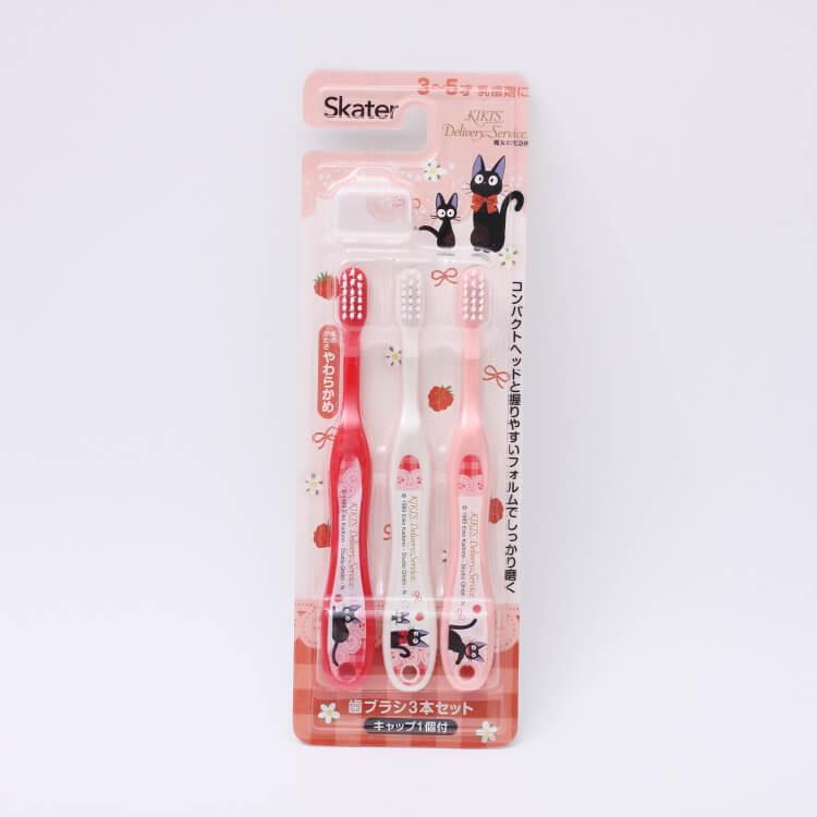 子供用歯ブラシ 魔女の宅急便 ジジ 園児用歯ブラシ3pキャップ付 ジジ レース Tb5st 子ども用 幼児用 歯ブラシ 可愛い 黒猫のジジ ジブリ キャラクター Z 生活雑貨 通販 ランデルストア 通販 Yahoo ショッピング