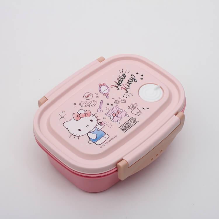 弁当箱 ハローキティ ラク軽弁当箱 M ハローキティ Xpm4 冷凍可 冷凍できる お弁当箱 ランチボックス 保存容器 軽量 軽い 仕切り付き エアーバルブ付き Z 生活雑貨 通販 ランデルストア 通販 Yahoo ショッピング