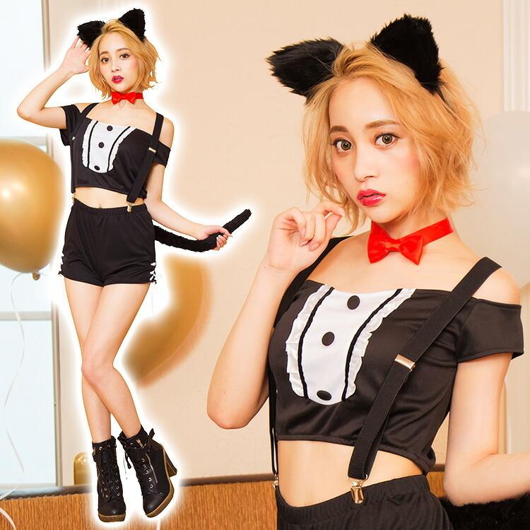 ハロウィン コスプレ 女性 猫 Glowholic ショートパンツキティ 衣装 仮装 パーティー イベント コスチューム ハロウィーン 出し物 歓迎会 送迎会 黒猫 猫耳 Z 生活雑貨 通販 ランデルストア 通販 Yahoo ショッピング