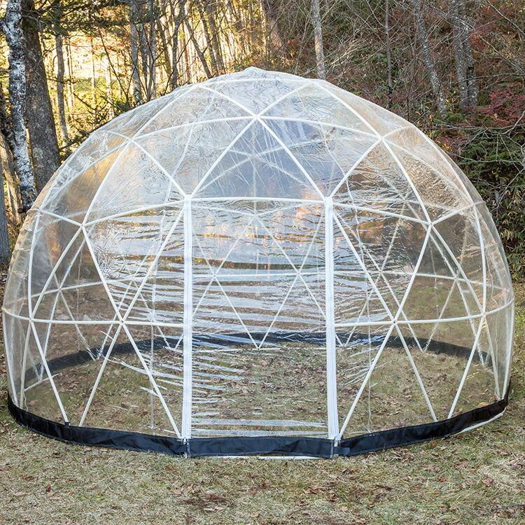 【クーポン】 ガーデンコテージ 白フレーム サンルーム ドームテント ビニールテント 次世代ドーム型テント アウトドア 防災 商業施設 イベント テント タープ 家庭菜園 【UOI1440180057】(50622円)