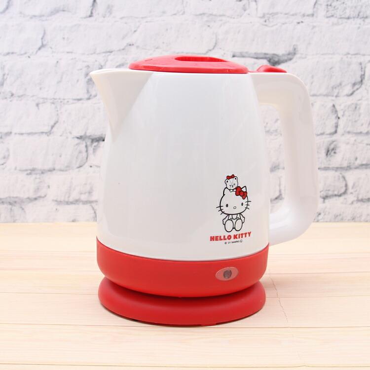 値引 電気ケトル ハローキティ 1 1l キティ ハローキティamp タイニーチャム Ekt1 ケトル かわいい キャラクター 人気 一人暮らし 新生活 軽い Originaljustturkey Com