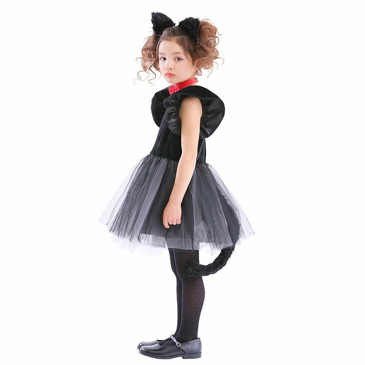 ハロウィン 衣装 子供 コスプレ 子供用 黒猫 プティシャノワール 100cm 1cm 140cm 猫 黒猫 キャット 可愛い かわいい 衣装 仮装 女の子 ハロウィン Z9763 生活雑貨 通販 ランデルストア 通販 Yahoo ショッピング