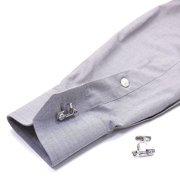 正規品   925 17 カフスボタン SILVER カフスボタン カフリンクス シルバー925 スクーター バイク イタリア製
