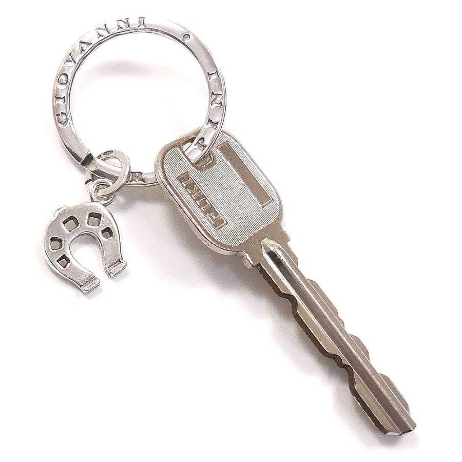 ペア キーリング キーホルダー シルバー925 いぶし銀 馬蹄 イタリア製