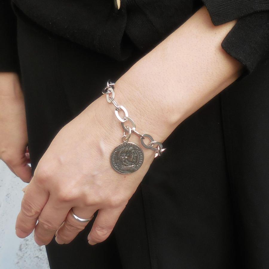 ブレスレット 古代ローマコインチャーム マンテル Tバー トグルクラスプ シルバー925 名入れ 刻印 (刻印別料金) ジョバンニ・ラスピーニ  プレゼント ギフト : entiere - 通販 - Yahoo!ショッピング