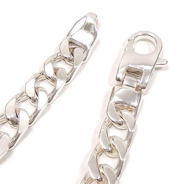 ブレスレット シルバー925 ツヤ消し入りプレート付き キヘイチェーン