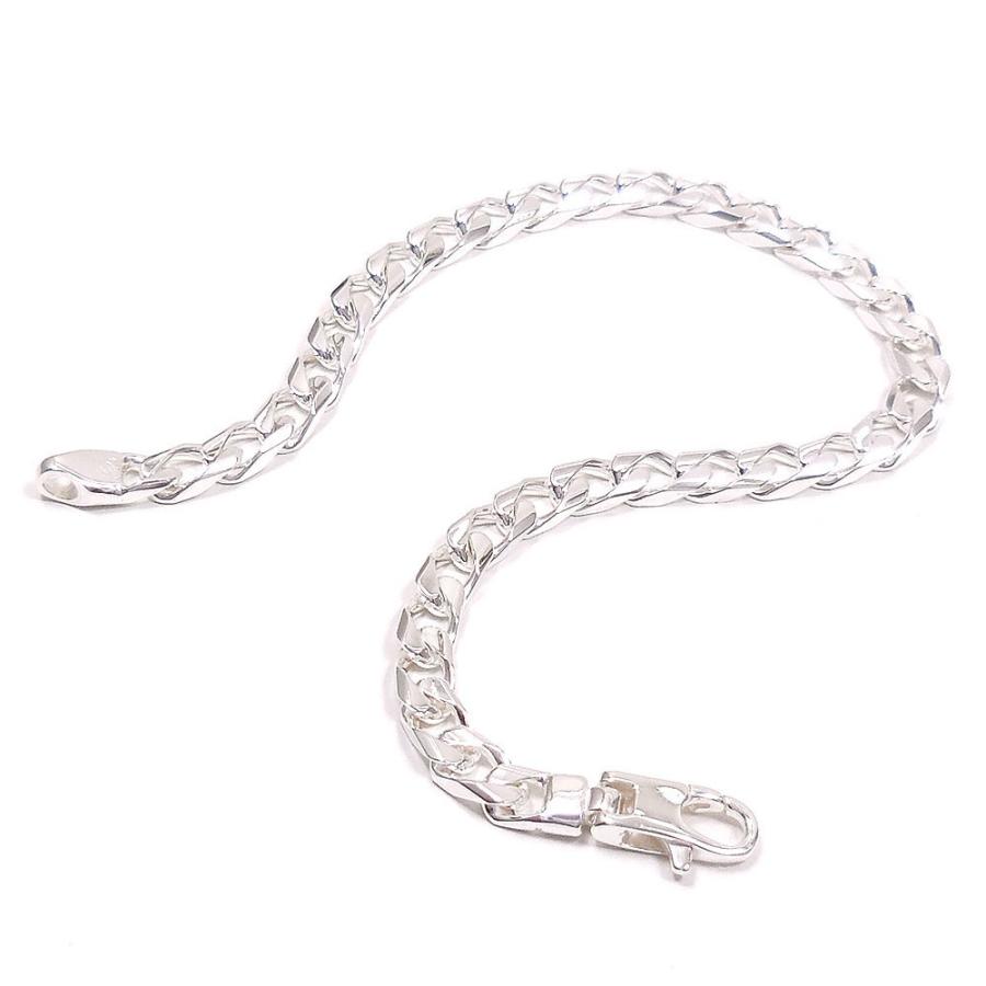 ブレスレット シルバー925 4mm キヘイチェーン 19cm イタリア製