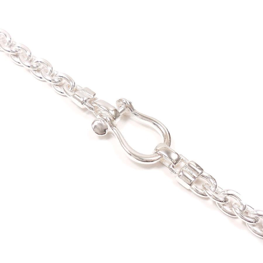 ネックレス シルバー925 シャックル型トップ 43cm メンズライク