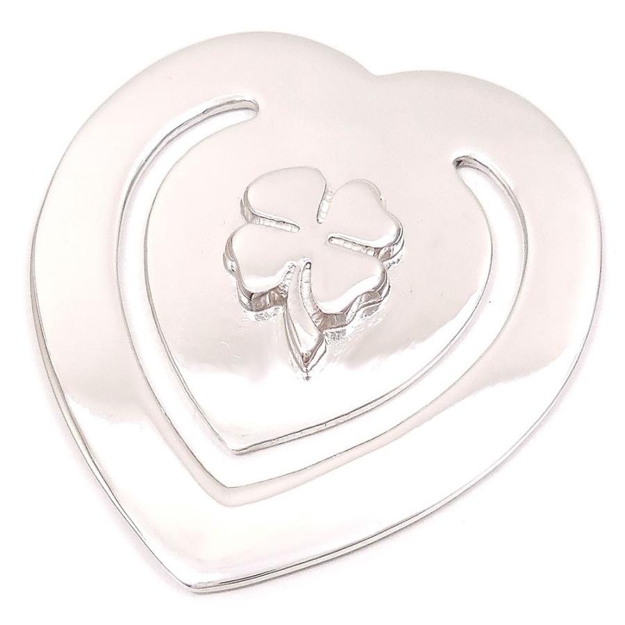 entiere（アンティエーレ） クリップ シルバー925 名入れ ハートシェイプ クローバー飾り プレゼント ギフト : entiere - 通販  - Yahoo!ショッピング