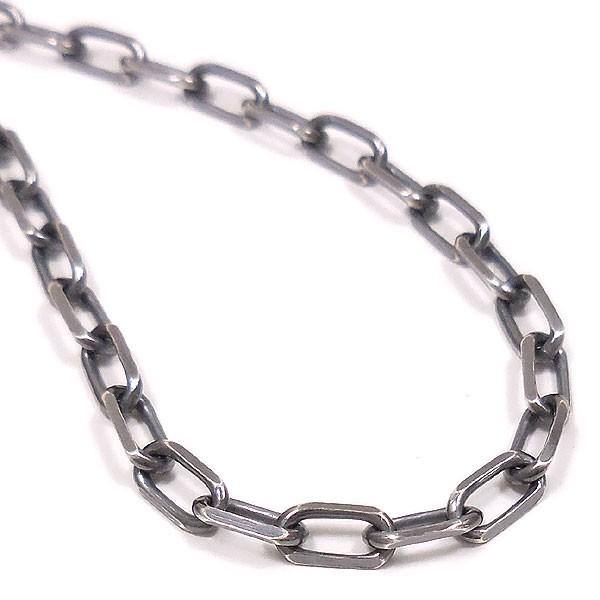 entiere（アンティエーレ） アンクレット シルバー925 いぶし 長角