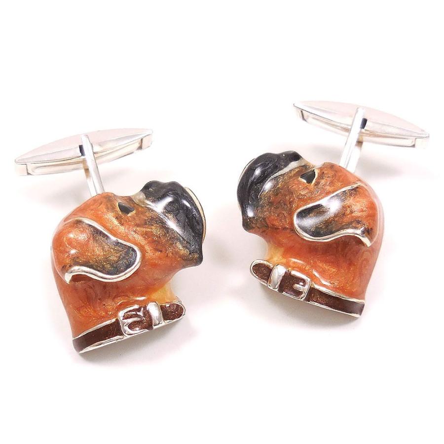 カフスボタン カフリンクス シルバー925 犬 ボクサー イタリア製 サツルノ メンズ プレゼント ギフト Fornvalls Cat