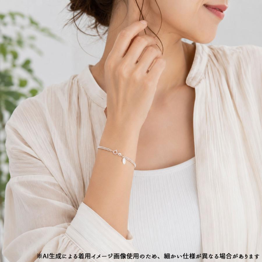 entiere（アンティエーレ） ブレスレット 2連ボールチェーン 18cm