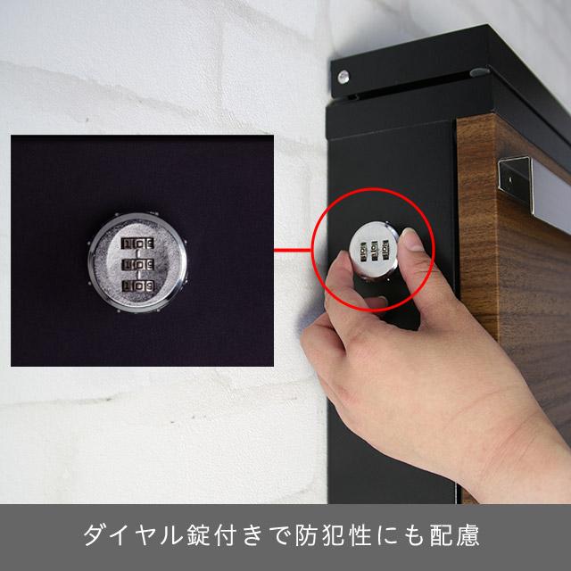 丸三タカギ 郵便ポスト STAPPO スタッポ 木目調カラー ウッドブラウン