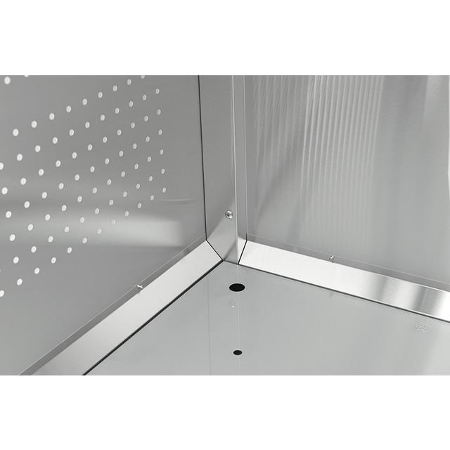 ダイケン ゴミ収集庫 クリーンストッカー ステンレス CKS型 CKS-1906 幅1，950mm×奥行き600mm×高さ1，160mm ※お客様組立品_4