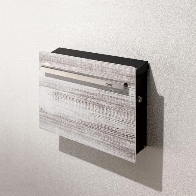 オンリーワン 郵便ポスト ノイエキューブ シャビーウッドタイプ パイン