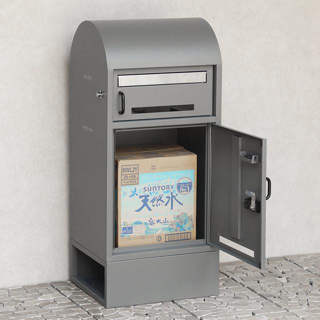 MOJYU 宅配ボックス付ポスト Noemi ノエミ PBX-164 (ライトグレー