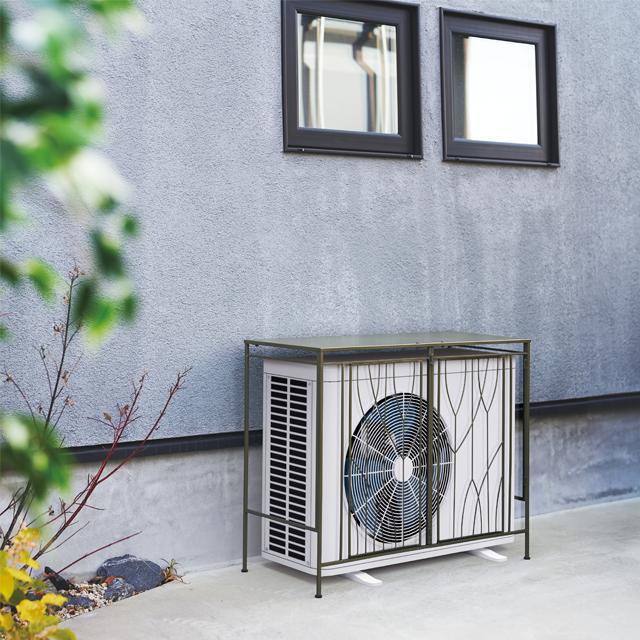 セトクラフト 室外機カバー (FOREST) S24-0672 アースカラーカーキ