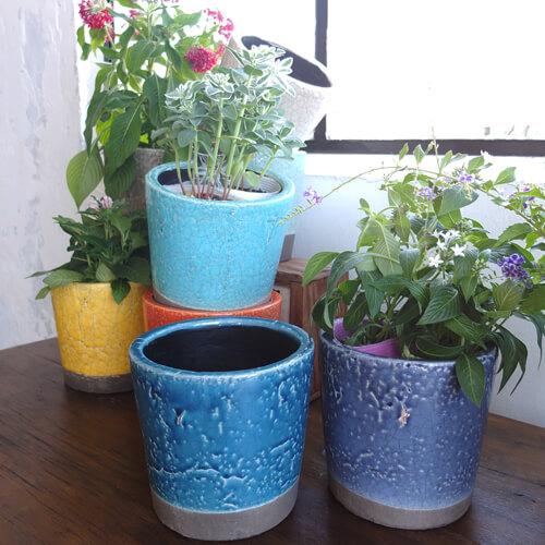 ダルトン DULTON カラー グレーズド ポット COLOR GLAZED POT C.GREEN｜entotsu｜04