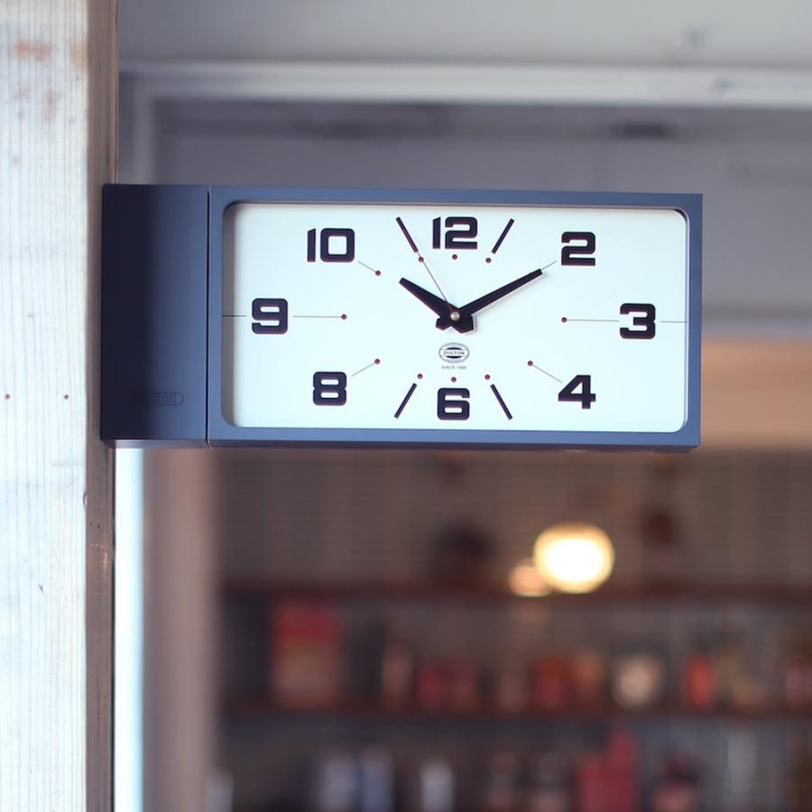 ダルトン 壁掛け時計 両面時計 ダブルフェイス クロック 長方形