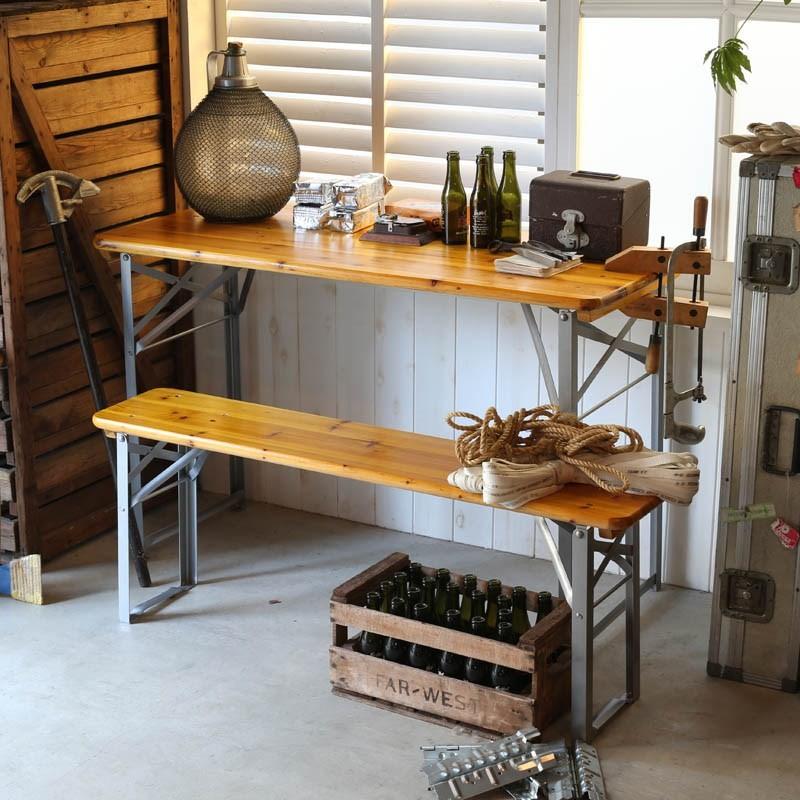 DULTON ダルトン ビア ベンチ 130 BEER BENCH SILVER H745-943-13SV  