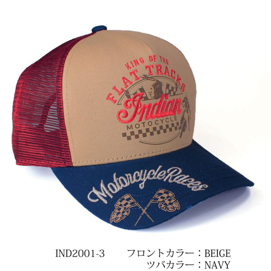 IndianMotocycle MESHcap インディアンモトサイクル 帽子 深め メンズ レディース ストリート アメカジ 春夏 オールシーズン 海 山 フェス キャンプ アウトドア｜entra｜04