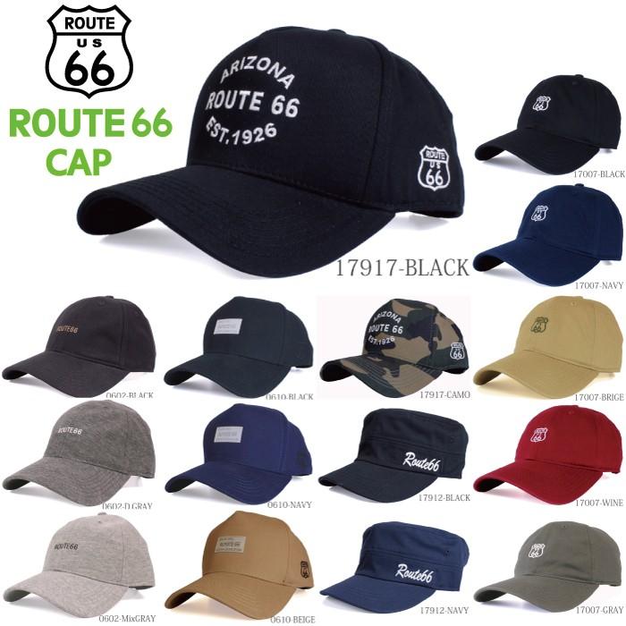 ROUTE66 CAP ルート66 キャップ 帽子 メンズ レディース ストリート アメカジ 春夏 オールシーズン｜entra