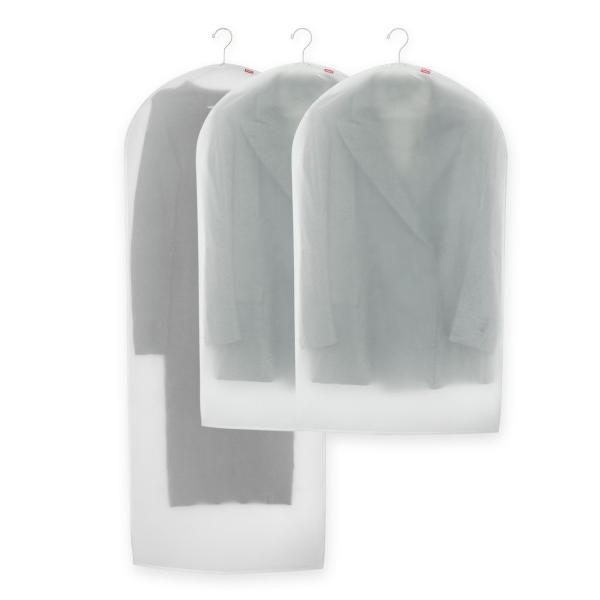 洋服カバー 衣類カバー クロージングカバー 3枚セット PVA Rayen レイエン マチ付き 半透明 衣類が見える 衣類ケア 服 通気性