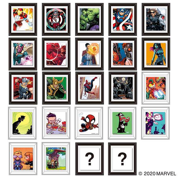 MARVEL COLLECTION/フレームマグネット 24種コンプリートセット | マーベル マグネット 磁石 コレクション｜entresquare