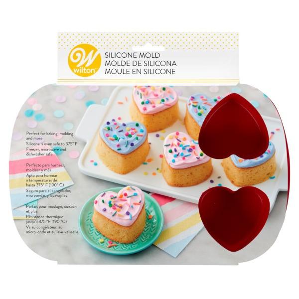 Wilton（ウィルトン） ハートシリコンパン 6個 HEAET SILICONE PAN