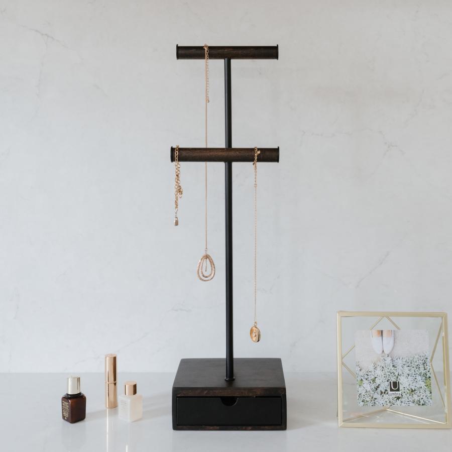 アクセサリー ホルダー 収納 インテリア ネックレス シンプル おしゃれ スタンド Umbra アンブラ ピラー ジュエリースタンド ブラック