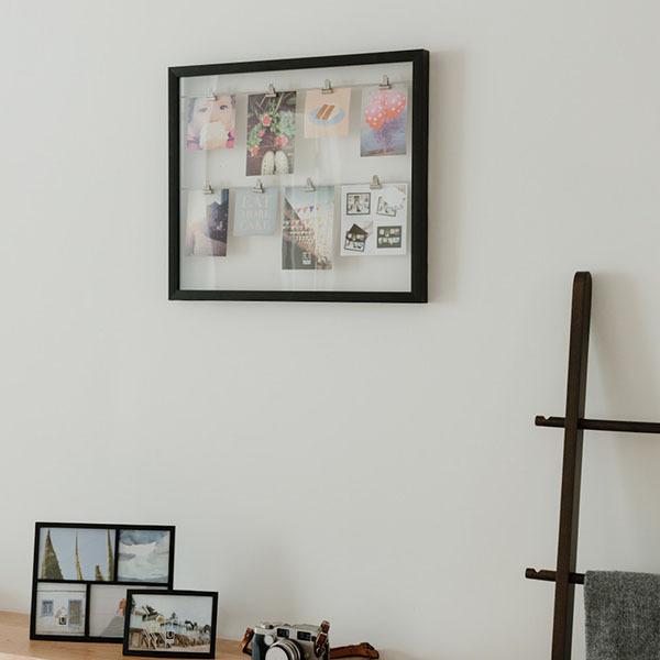 フォトフレーム 壁掛け フォトディスプレイ フォト フレーム 写真 クリップ 紐 ひも 大型 思い出 クリップライン Umbra アンブラ Entre Square Paypayモール店 通販 Paypayモール