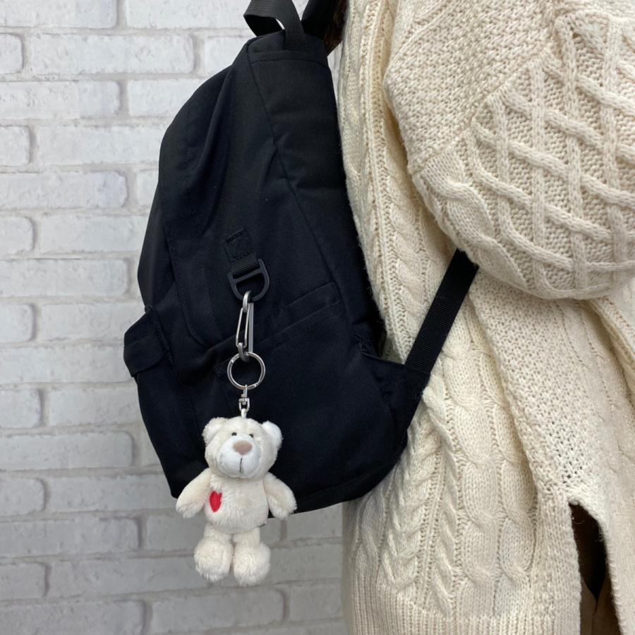 nici（ニキ） BB ラブベア ホワイト 10cm / キーリング キーホルダー