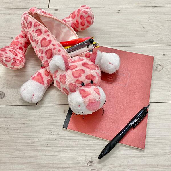 nici（ニキ） フィギュアペンポーチ レパード ピンク / ペンポーチ