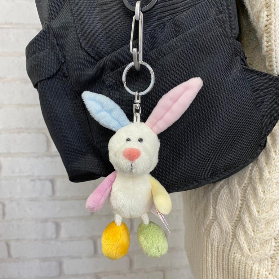 nici（ニキ） BB レインボーラビット 10cm / キーリング キーホルダー