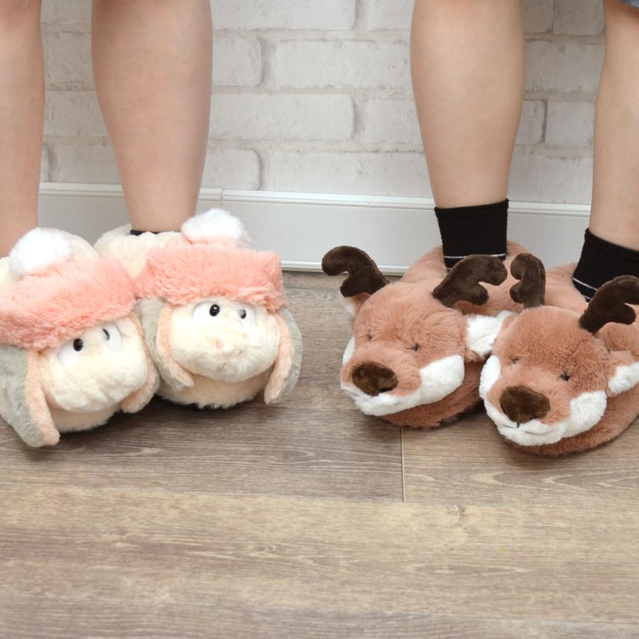 nici NICI ニキ ルームシューズ Winter22 トナカイ ラビット 24-25.5cm 
