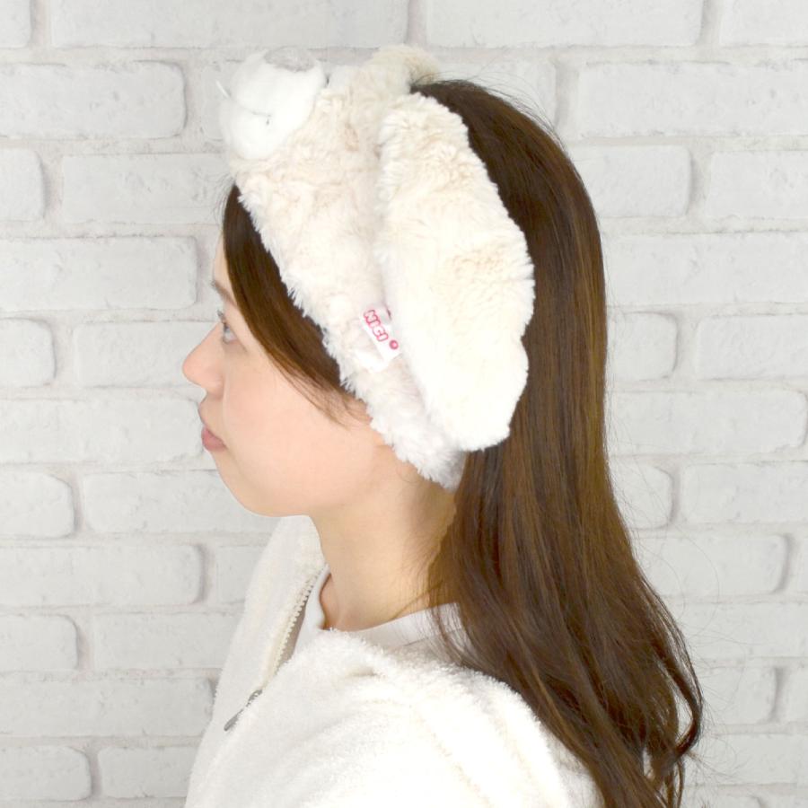 ヘアバンド ユキウサギ NICI ニキ ドイツ ぬいぐるみ ギフト プレゼント 動物 アニマル うさぎ ウサギ リラックス メイク 洗顔 おうち時間 女子会|entresquare|05