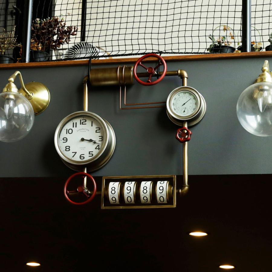 時計 クロック ウォールクロック 壁掛け ヴィンテージ クラシック レトロ 温度計 湿度計 おしゃれ インテリア ギフト l スームパンク ダイアル Wh Entre Square Paypayモール店 通販 Paypayモール